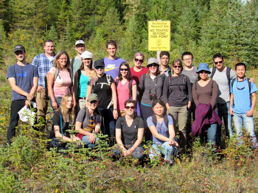 LRIGS students in the field learning about land reclamation.